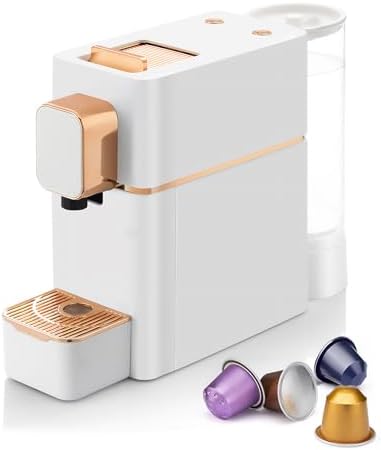 Espresso Machine for Coffee Capsules Compatible with Nespresso OriginalLine Machine, Espresso Maker for Nespresso OriginalLine, Bestpresso Coffee Capsules Peet's Espresso more (White)