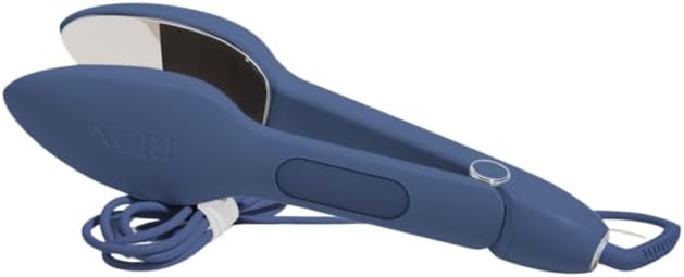 Nori Press Travel Steam Iron - Handheld Iron With Optional Steam Feature - No Ironing Board Required - Easy to Use w/ 6 Fabric Settings - Removes Wrinkles - User Manual Included - Navy