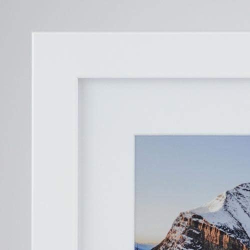 Frame It Easy 33 x 10 White Wood Frame (Derby)