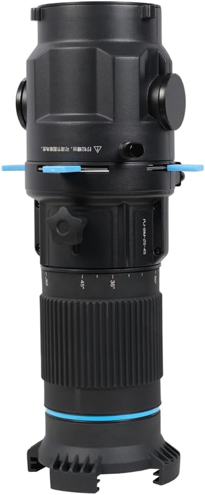 NANLITE Bowens Mount Projection Attachment 25°-45° Optical Snoot Photography Kit Lens Modifier for Nanlite FS-300C/300B FC-300B/300C FC-500B/500C Forza 300/300B/500/500B Aputure 300DII 300C 300X 600D