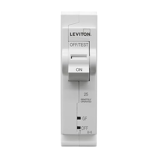 Leviton 2nd Gen Smart Circuit Breaker with Remote Control, GFPE, 1-Pole 25 Amp, 120-Volt, 10kA Interrupt Rating, LB125-EST