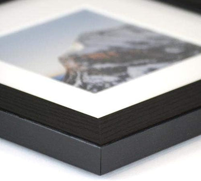 Frame It Easy 33 x 28 Black Grain Wood Frame (Derby)