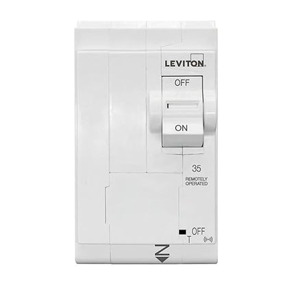 Leviton 2nd Gen Smart Circuit Breaker with Remote Control, Standard, 2-Pole 35 Amp, 120/240-Volt and 120/208-Volt, 10kA Interrupt Rating, LB235-ST
