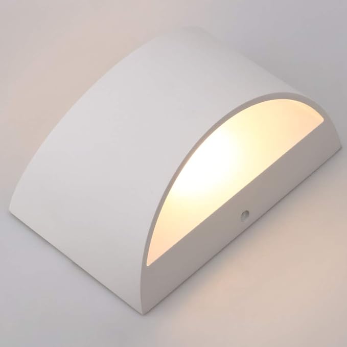 Aipsun Aluminum Modern Indoor LED Wall Sconce Interior Wall Lights 1 Pack Hardwired Up and Down Wall Mount Light for Living Room Bedroom Hallway Corridor Warm White 3000K(with G9 Bulbs)