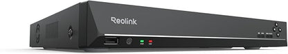 REOLINK 36CH Network Video Recorder for Home Security Camera System, Only Work with 16MP/12MP/4K/8MP/5MP/4MP REOLINK PoE Security Camera, Integrated O/I Alarm System, No HDD Included, RLN36