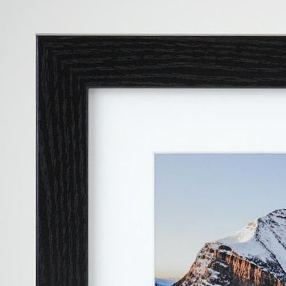 Frame It Easy 33 x 29 Black Grain Wood Frame (Derby)