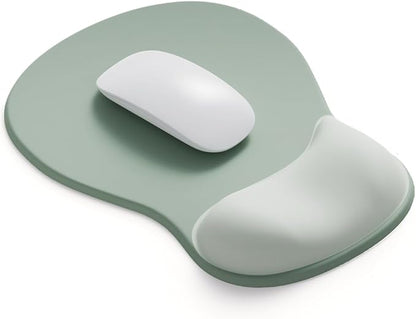 ErgoComfort Gel Wrist Rest Mouse Pad-Ergonomic Office Mousepad with Wrist Support-Non-Slip, Design Desk Accessories Mat for Home&Game Decor (06Minty Dream)