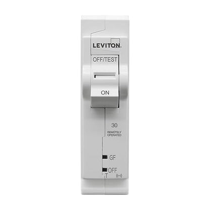 Leviton 2nd Gen Smart Circuit Breaker with Remote Control, GFPE, 1-Pole 30 Amp, 120-Volt, 10kA Interrupt Rating, LB130-EST
