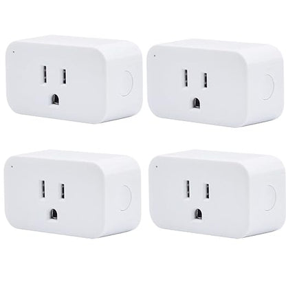 THIRDREALITY Smart Plug 4 Pack, 15A Smart Outlet with Timer Function, Zigbee Repeater, ETL Certified, Requires ZigBee Hub, No Power Meter