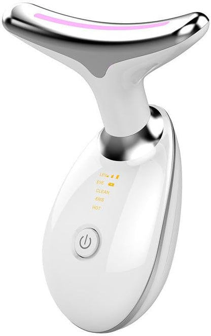Face Neck Tool for Skin Care, Electric Neck Face Lifting Device for Wrinkle Removal (White)