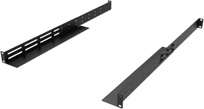 QiaoYoubang 1U Universal Rack Mount Rails- 4-Post Server Rack Shelf Rail 16-29 inches Adjustable Depth for APC HP IBM DELL Compaq