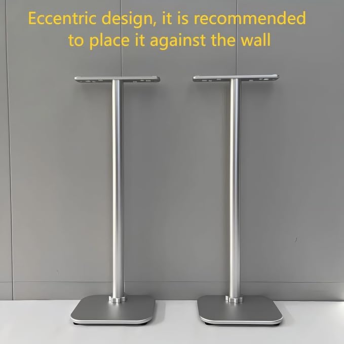 ZGOUO Speaker foor Stand Compatible with Sony BRAVIA Theater Quad Surround Sound System (HT-A9M2), Aluminum, Built-in Power Cord
