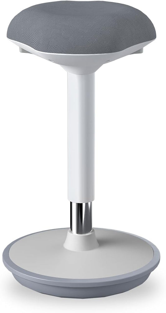 Standing Stool, Ergonomic Standing Desk Chair - Height Adjustable 22.6-32.5 Inch with Wobble Motion and Non-Slip Base, Swivel Rocking Stool for Office, Classroom, Home Use