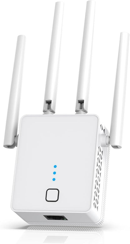 WiFi Extender, 2024 Fastest WiFi Booster 1200Mbps Dual Band (5GHz/2.4GHz) WiFi Extenders Signal Booster for Home, WiFi Repeater with Ethernet Port Covers up to 10000sq. ft and 55 Devices