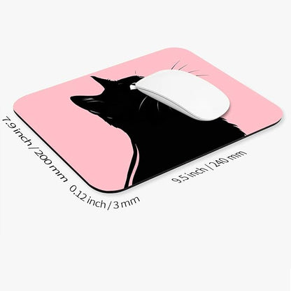 Armanza Square Mouse Pad Cat,Personalized Premium-Textured Custom Mouse Mat Design,Washable Mousepad Lycra Cloth,Non-Slip Rubber Base Computer Mouse Pads for Wireless Mouse