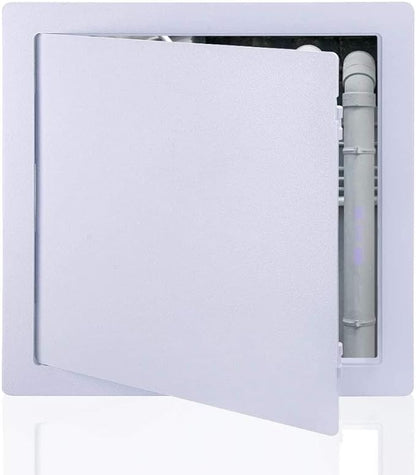 Suteck Plastic Access Panel for Drywall Ceiling 16 x 16 Inch Reinforced Plumbing Wall Access Doors Removable Hinged White