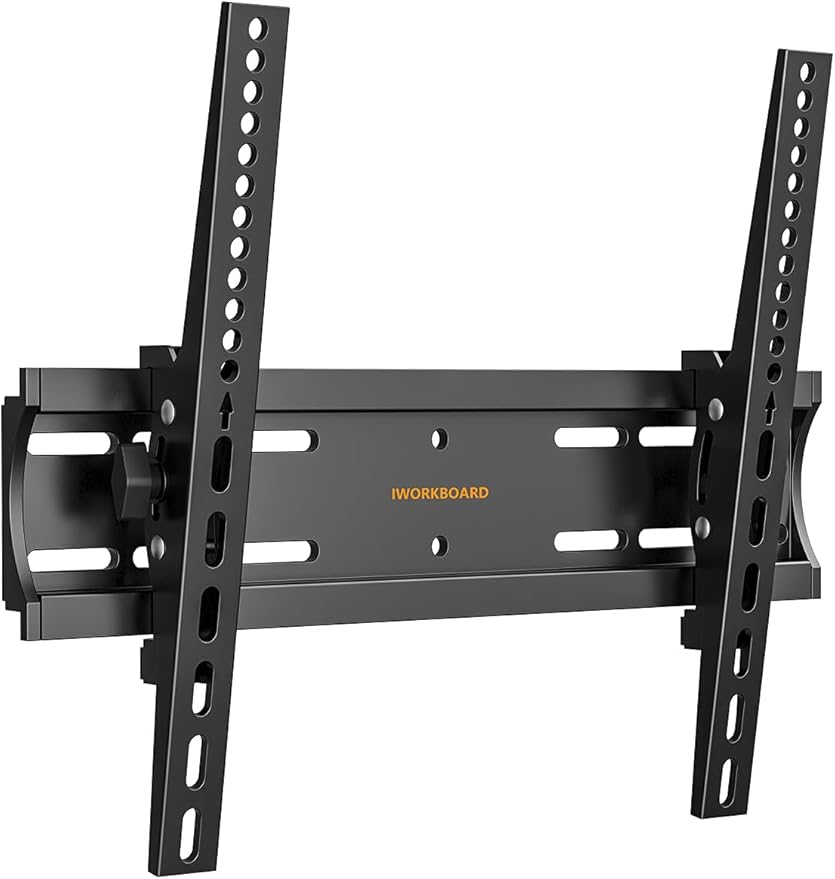IWORKBOARD 40 50 55 inch Tilting TV Wall Mount for 24-65 '' TVs, Low Profile TV Mount, Ultra Slim Wall Mounts TVs Bracket, Max VESA 400x400mm, 99 lbs & 16 inch Studs, Fit Most 32+ 42 43 45 Screen
