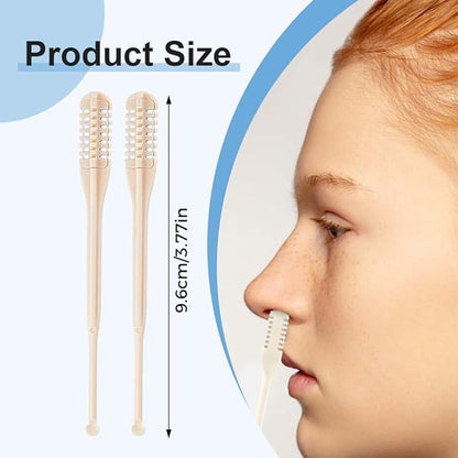 ROWPOZ 2-in-1 Nasal Hair Cutter, Durable Double Sided Trimmer Mini Nose Trimmer, Lightweight Nose Grooming Tool for Travel (A-3Pcs)
