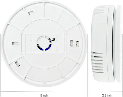 Carbon Monoxide Detector, VzmcovCO Monitor Powered by AA Battery (not Included), with LCD Digital Display, Used for Voice Alarm in Home Office, Hotel Garage, Kitchen, Bedroom, Living Room (1Pack)