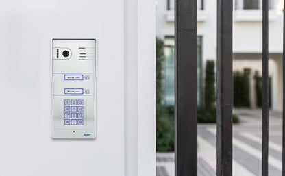 GBF Smart Full IP Video Door Station/Smart Video Intercom System for 2 Unit Apartment (GBF-PL963PM2U-POE)- 1080P Camera, Built in POE, Control Two Locks remotely