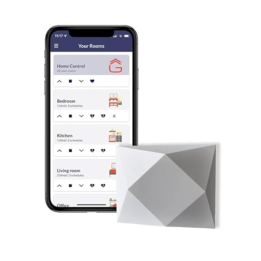 Go Smart Bridge Home Automation Hub for Motorized Blinds Compatible with Alexa, Google Home, IFTTT, Control4, Siri; Remote, App & Voice Control