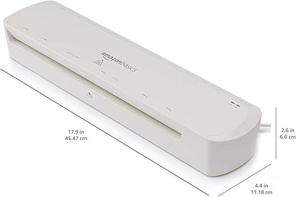 Amazon Basics 12-Inch Thermal Laminator Machine, Easy to Use for Home Office or School,White