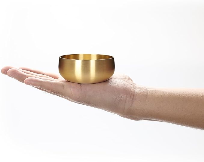 Tibetan Singing Bowl Set - 3" Portable Handcrafted Meditation Sound Bowl for Yoga, Mindfulness, Chakra Healing, Stress Relief, Complete Kit with Cushion & Mallet | Spiritual Gifts for Beginners 3 Inch