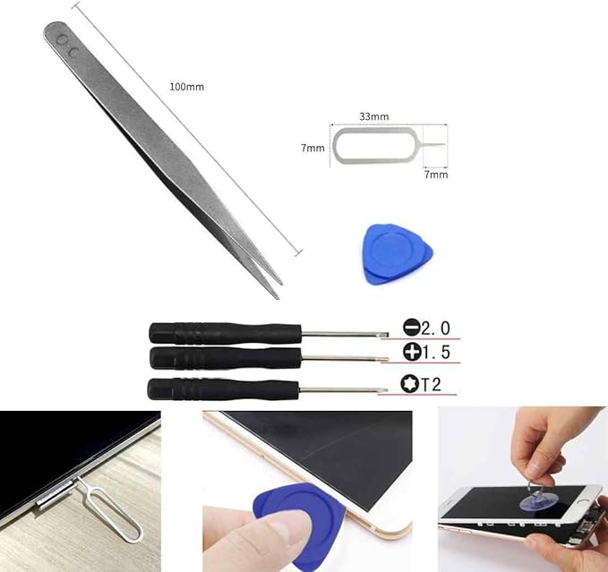Spudger 31 Piece Electronics Pry Tool Kit with Metal Plastic Spudger Tool Screwdriver Set for iPhone, Laptop, iPad, Cell Phone, MacBook, Tablet, Computer, Electronics Repair