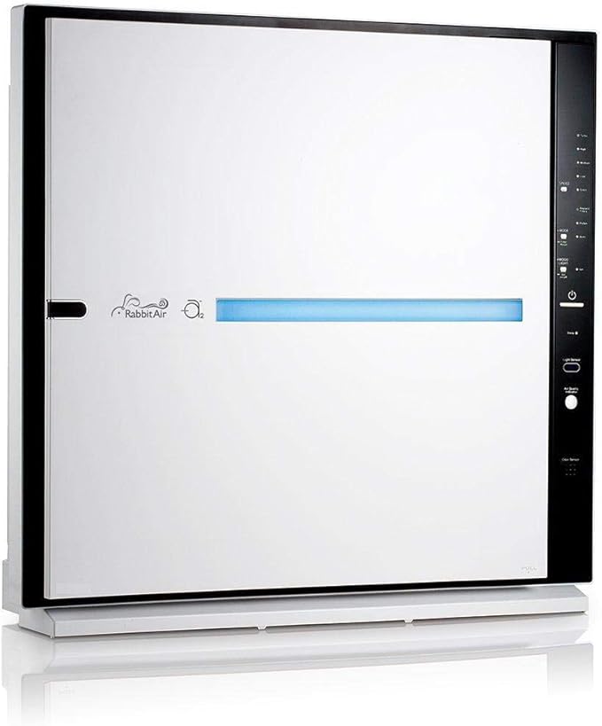 Rabbit Air, MinusA2 Air Purifiers for Home, Ultra Quiet HEPA Air Purifier - Wall Mountable Air Purifiers for Home Large Room, Allergies, Dust, Mold, Smoke & VOCs - (SPA-780A, White, Toxin Absorber)