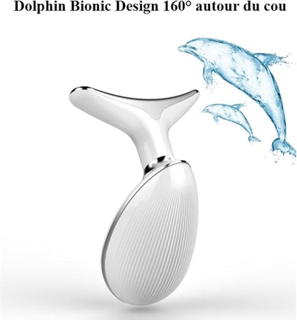 Face Neck Tool for Skin Care, Electric Neck Face Lifting Device for Wrinkle Removal (White)