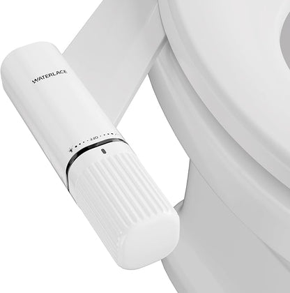 Bidet Attachment for Toilet - Dual Retractable Nozzles Bidet(Hygienic Rear & Feminine Wash) with Adjustable Water Pressure, Ultra Slim Non-Electric Bidet, Easy Installation (Black)