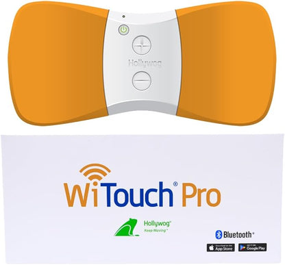 WiTouch Pro TENS Unit for Back Pain Relief & Recovery, Wireless, Wearable Muscle Stimulator, Made in USA, Gel Pads Included