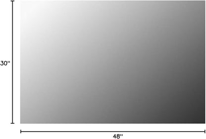 Mirrorons Frameless Mirror, Wall Mirror 48" x 30", Modern Bathroom Mirrors for Wall with Polished Edge, Hangs Horizontally or Vertically. Upgraded Shatterproof, Entryways, Bathroom, Gym.