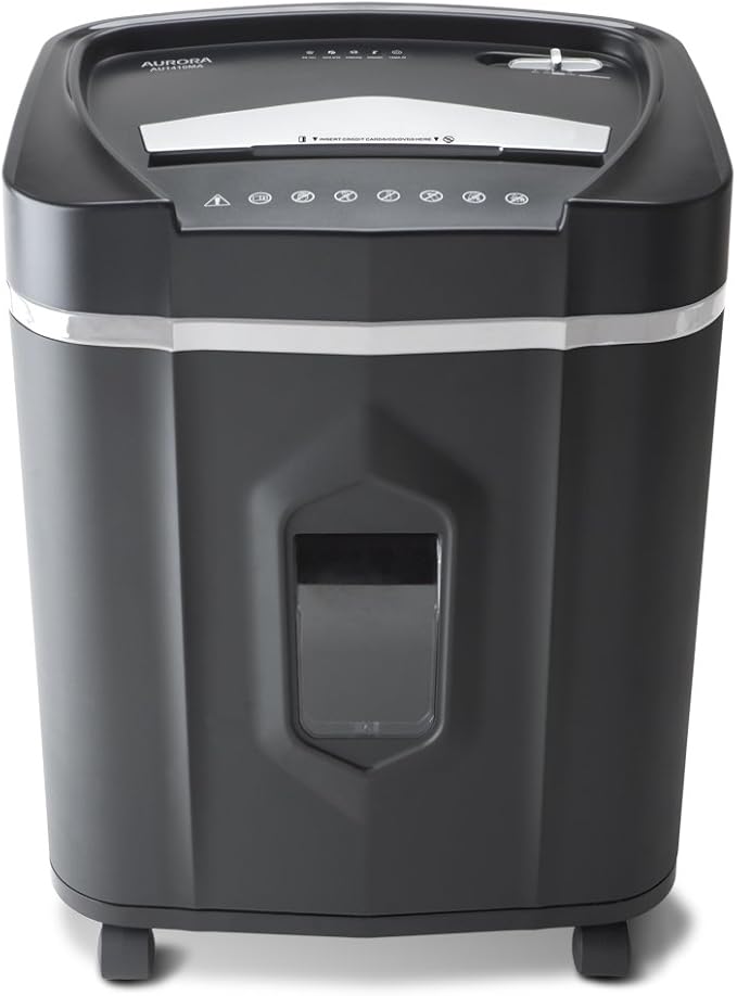 Aurora Professional Grade High Security 14-Sheet Micro-Cut Paper/CD and Credit Card/ 30 Minutes Continuous Run Time Shredder