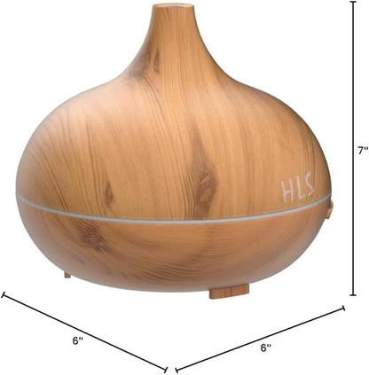 HLS Aroma Diffusers for Essential Oils Large Room with 10 Essential Oils,Ultrasonic Aromatherapy Diffuser for Home Bedroom, Cool Mist Humidifier Vaporizer