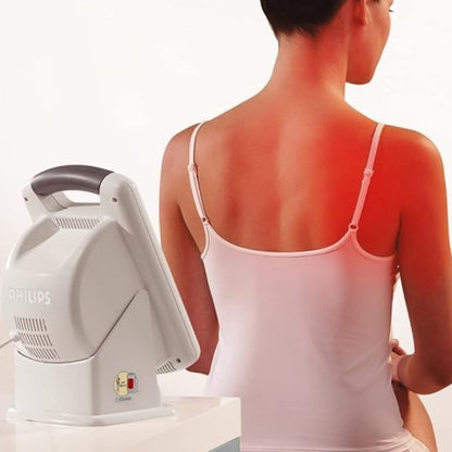 Beurer IL50 Infrared Heat Lamp Heated Red Light Therapy Lamp for Body, Face, Sinuses, & Skin - Effective Muscle Pain & Cold Relief Treatment by Improving Blood Circulation