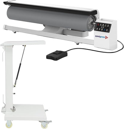 Rotary Iron Steam Roller Ironing Press by Speedypress R02036 with Stand, 91.5cm, for Clothes, Garments, Curtains, Sheets, Tablecloths (with Stand)