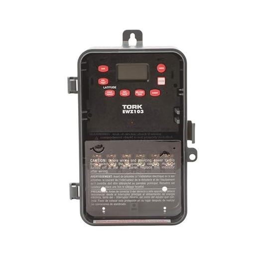 EWZ Series Multipurpose Control Astronomic 7 Day Time Switch, 120-277 VAC Input Supply, 1 Channel, DPST Output Dry Contact