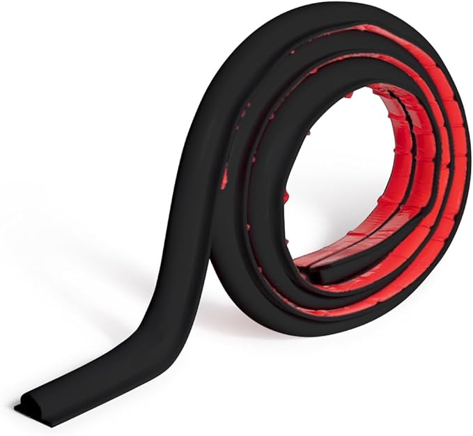 Rubber Bond TV Cord Hider Cable Protector - Strong Self Adhesive Wall Cord Cover Cable Hider - Low Profile Cable Management Wall Cord Concealer Cable Raceway