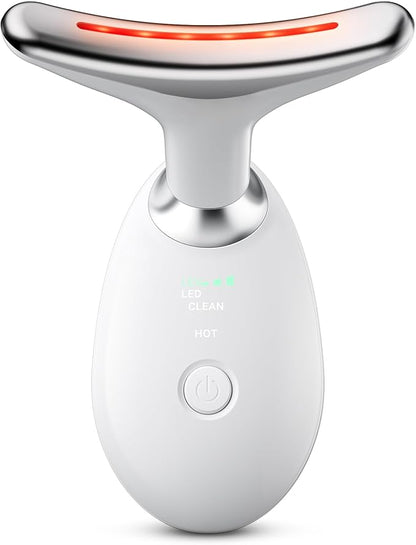 Cocobeen Face Neck Tool for Skin Care, Electric Neck Face Lifting Device for Wrinkle Removal (White)