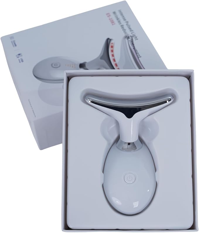 Facial and Neck Massager - Wrinkle Reducing Instrument & Face Sculpting Tool - Face Lift Device Facial Massager for Wrinkles and Fine Lines - Face Tightening and Lifting Device for Young & Firm Skin