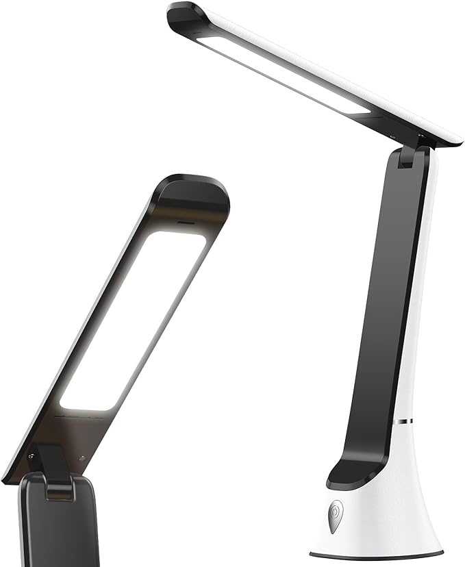 Light Therapy Lamp, 10000 LUX UV-Free LED Sunlight, Full Spectrum Mood Light With Touch Control and Night Light Function for Work, Office, Home - White