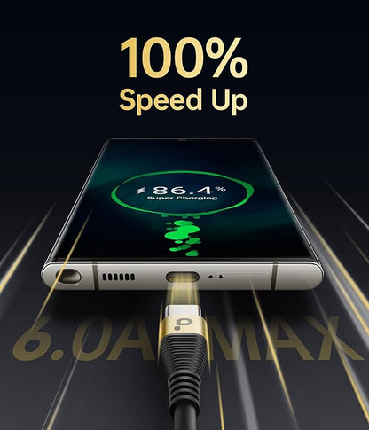USB C Cable Fast Charging, 2Pack 3ft Coiled USB A to Type C Charge Cord for Car USB-C Charging Cable Compatible with iPhone 17/16/15/Pro/Samsung Galaxy S20 S10 Note 10 and Other USB C Devices-Gold