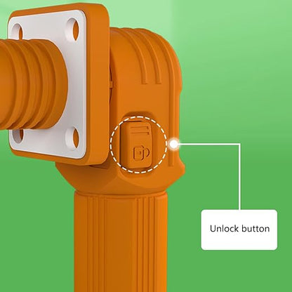 120A Battery Energy Storage Connector, 25mm² High Current Connectors IP67 Waterproof Stud Wiring Power Adapter Quick Plug Terminal Right Angle Plug and Socket (1000V Black+Orange)