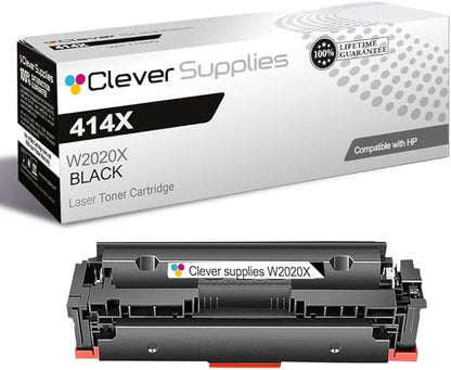CS Replacement Compatible with HP 414X Toner Cartridge W2020X to use with Color Pro M479fdw M479fdn M479 MFP M454dw Color Enterprise M455dn MFP M480f (Black, 1-Pack)