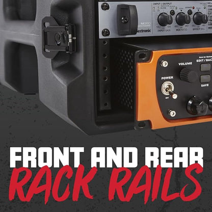 Gator Cases Pro Series 12U Rack Case with Standard 19" Depth, Roto Molded Made in USA (G-PRO-12U-19)