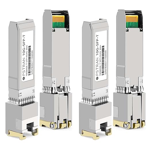 OPSTRAN 10GBASE-T SFP+ to RJ45 Copper Transceiver Module Compatible with Intel E10GSFPT 10G SFP+ 30m Cat6a/7 4 Pack