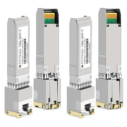 OPSTRAN 10GBASE-T SFP+ to RJ45 Copper Transceiver Module Compatible with Mellanox MFM1T02A-T 10G SFP+ 30m Cat6a/7 4 Pack