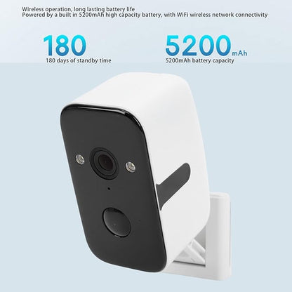 LICAEVEY Pan Tilt Security Camera, 2K HD with Magnetic Mount, Wireless WiFi and No Monthly Fee, 5200mAh Battery for Easy Indoor Outdoor Installation
