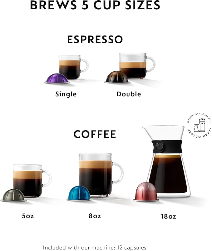 Nespresso Vertuo Next Deluxe Coffee and Espresso Maker by Breville